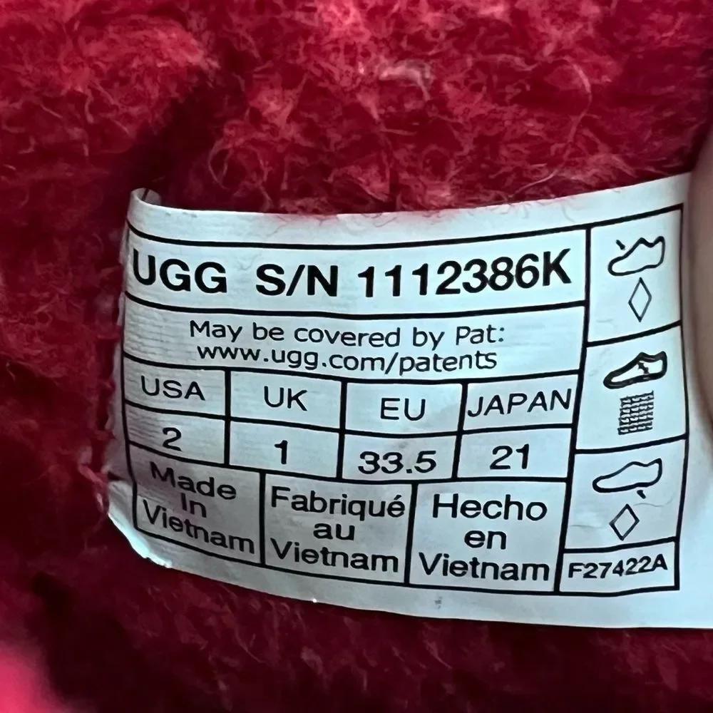 UGG Kids Red Rain Boots